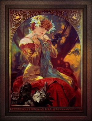 Sarah Bernhardt in La Princesse Lointaine by Alphonse Mucha